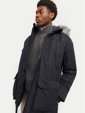 Jack&Jones Parka Construct 12258406 Crna Regular Fit