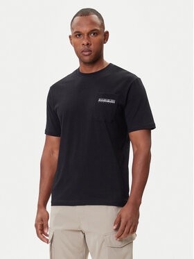 Napapijri Napapijri T-krekls S-Fanes NP0A88SE Melns Regular Fit