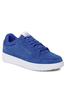 Tommy Hilfiger Tommy Hilfiger Laisvalaikio batai Th Basket Core Suede FM0FM04694 Mėlyna