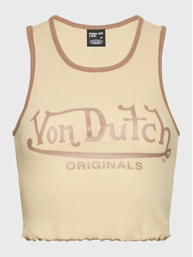 Von Dutch Von Dutch Top Ashley 6 231 045 Beżowy Slim Fit