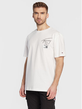 Tommy Jeans Tommy Jeans T-shirt Logo DM0DM15854 Blanc Regular Fit