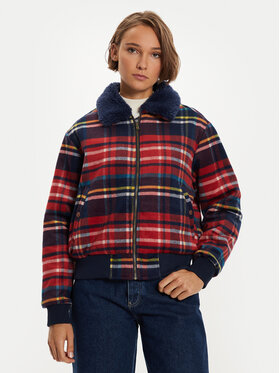 Wrangler Wrangler Kurtka przejściowa Aviator 112356508 Czerwony Regular Fit
