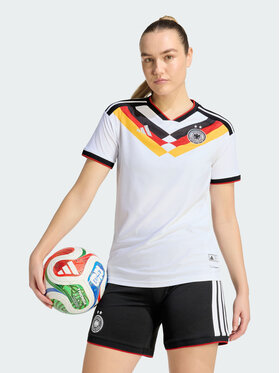 adidas adidas Koszulka techniczna Germany 26 Women's Team Home Authentic Jersey Biały Regular Fit