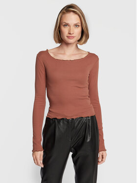 Brave Soul Brave Soul Блуза LLT-225MINDYPKA Кафяв Slim Fit