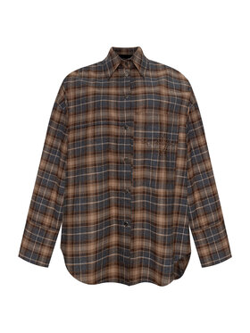 Magda Matyja Magda Matyja Koszula ALABAMA SHIRT Brązowy Overshirt Fit