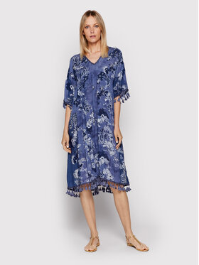 Iconique Iconique Sommerkleid IC22 165 Blau Relaxed Fit