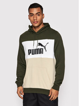 Puma Puma Bluza Colorblock 848772 Zielony Regular Fit