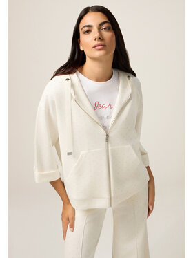 Oltre Oltre Felpa G955J004228N011 Bianco Baggy Fit