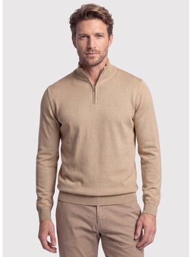 Pako Lorente Pako Lorente Sweter P26WF-2X-027 Beżowy Straight Fit