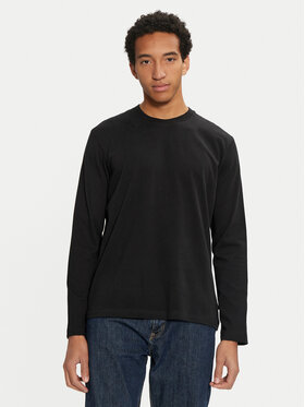 Sisley Sisley Pikkade varrukatega T-särk 3B7SS1045 Must Regular Fit