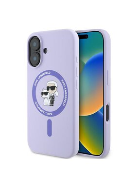 KARL LAGERFELD KARL LAGERFELD Etui na telefon Apple iPhone 16 Plus Fioletowy