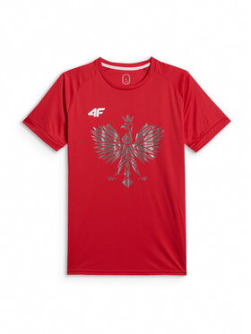 4F 4F T-Shirt TEAMWEAR Czerwony Regular Fit