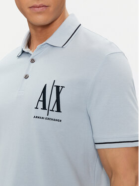 Armani Exchange Polo 8NZFPA Z8M5Z 15DB Svijetloplava Regular Fit