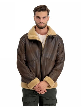 Alpha Industries Alpha Industries Kurtka zimowa B3 Arctic 108109 Brązowy Regular Fit