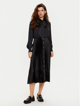 KARL LAGERFELD KARL LAGERFELD Rochie tip cămașă A1W13020 Negru Regular Fit