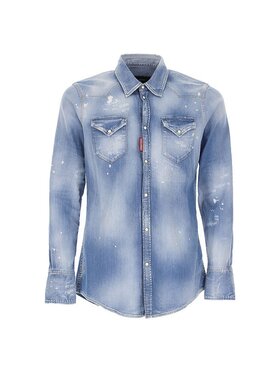 Dsquared2 Dsquared2 Košile S74DM0452 S30341 470 Modrá Slim Fit