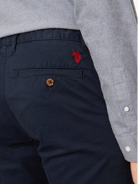 U.S. Polo Assn. Chino Hlače MUP3346 Mornarsko Modra Slim Fit