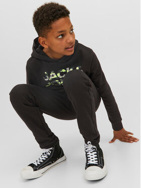 Jack&Jones Junior Spodnji Del Trenirke 12237173 Črna Comfort Fit