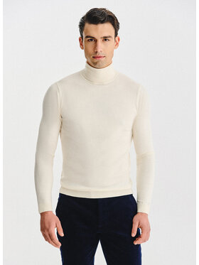 Pako Lorente Pako Lorente Sweter P25WB-2X-025 Biały Classic Fit