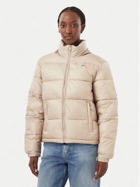 Tommy Jeans Tommy Jeans Μπουφάν χειμωνιάτικο DW0DW21619 Σκούρο μπεζ Relaxed Fit
