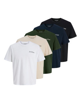 Jack & Jones Jack&Jones 5db-os póló szett Yuki 12288322 Színes Relaxed Fit