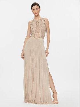 Elisabetta Franchi Elisabetta Franchi Abendkleid AB-477-37E2-V800 Écru Regular Fit