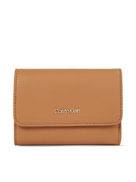 Calvin Klein Calvin Klein Portfel damski Ck Must Trifold Sm K60K607251 Brązowy