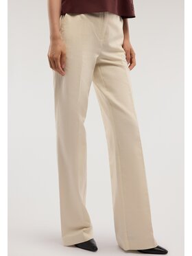 Trussardi Trussardi Spodnie materiałowe P269A102360N002 Kremowy Over Fit