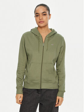 Tommy Jeans Tommy Jeans Bluză Flag DW0DW19729 Verde Regular Fit