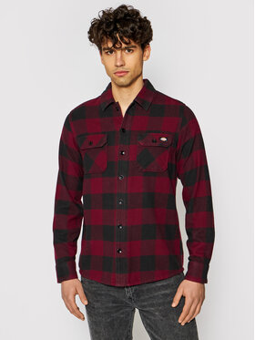 Dickies Dickies Camicia Unisex New Sacramento DK0A4XDZMR0 Bordeaux Regular Fit