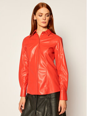 MSGM MSGM Chemise 2941MDE19 207652 Rouge Slim Fit
