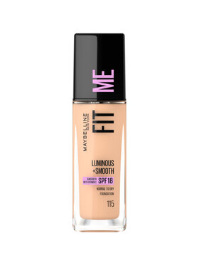 Maybelline Maybelline Fit Me Luminous + Smooth Foundation rozświetlający podkład do twarzy 115 Ivory 30ml Podkład czarny