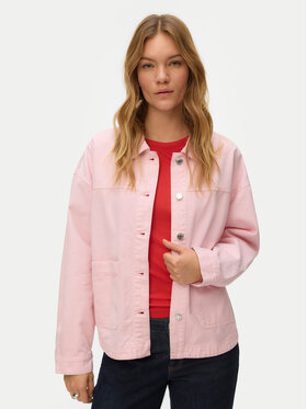 Vero Moda Vero Moda džínsová košeľa Jamie 10331693 Ružová Relaxed Fit