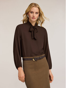 Motivi Motivi Blusa 2038Q001942N032 Marrone Regular Fit