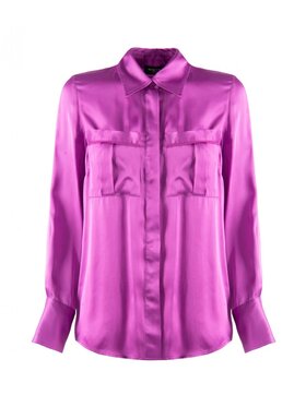 NENETTE NENETTE Koszula freeze Fioletowy Regular Fit