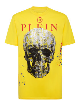 PHILIPP PLEIN PHILIPP PLEIN T-Shirt 3429 Żółty Regular Fit