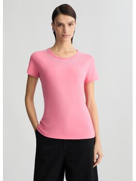 Liu Jo Liu Jo T-shirt TA5214JS003M9270 Rosa Regular Fit