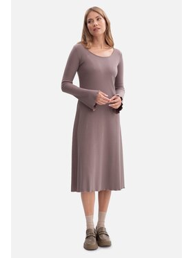 BeWear BeWear Sukienka dzianinowa b308 Brązowy Baggy Fit