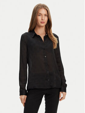 Guess Guess Риза W5YH1A WHCR2 Черен Regular Fit