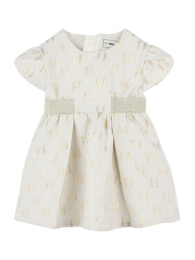 Karl Lagerfeld Kids Karl Lagerfeld Kids Ежедневна рокля Z30515 S Екрю Regular Fit