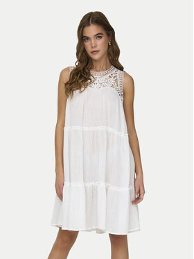 JDY JDY Φόρεμα καλοκαιρινό Oda 15323448 Λευκό Regular Fit