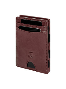 James Hawk James Hawk Mały Portfel Męski Męski skórzany portfel slim z RFID Brązowy