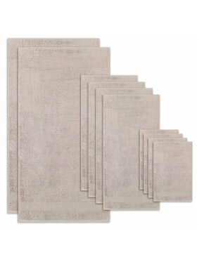 Villeroy & Boch Villeroy & Boch Komplet ręczników 10-częściowy - jeden, 2x ręcznik prysznicowy, 4x ręcznik do rąk, 4x ręcznik dla gości One Brązowy