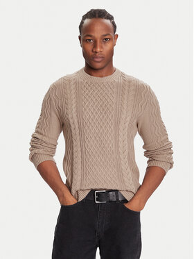 Tommy Jeans Tommy Jeans Пуловер DM0DM22101 Кафяв Regular Fit