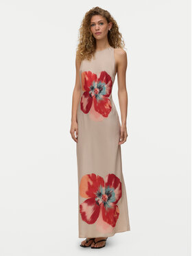 Vero Moda Vero Moda Лятна рокля Reba 10345415 Светлобежов Regular Fit
