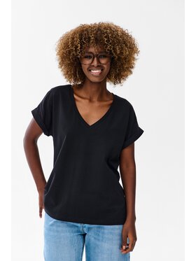 blue shadow blue shadow Bluzka Filya Czarny Regular Fit