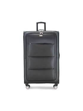 Semi Line Semi Line Голям текстилен куфар T5518-5 Черен