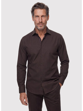 Pako Lorente Pako Lorente Koszula P26WF-1X-027 Brązowy Slim Fit