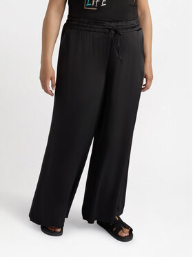 Fiorella Rubino Fiorella Rubino Pantaloni di tessuto P092L002268N033 Nero Over Fit