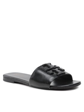 Tory Burch Tory Burch Чехли Double Stack Logo Slide 149466 Черен
